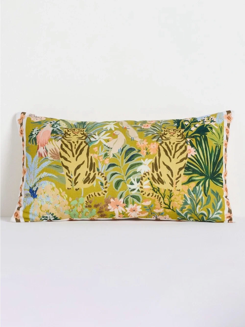 Anthropologie Anela Cotton Printed Animal Pillow